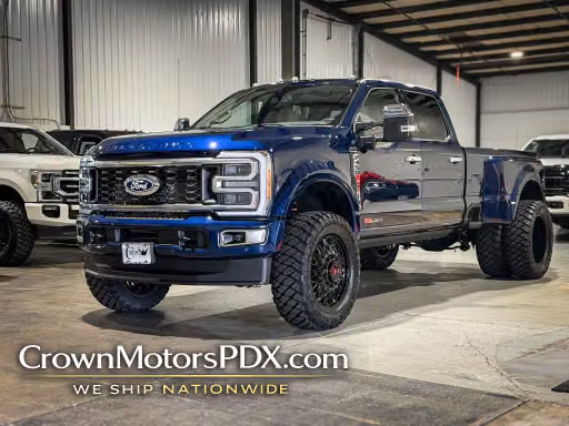 2027 Ford F450 Super Duty Crew Platinum Neptune Blue 22" Arena