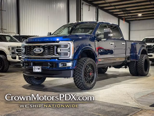 2027 Ford F450 Super Duty Crew Platinum Neptune Blue 22" Arena