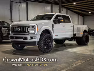 2026 Ford F450 Super Duty Crew PLATINUM PLUS AVALANCHE GRAY 24" ARENA WHEELS WITH 37" MTs